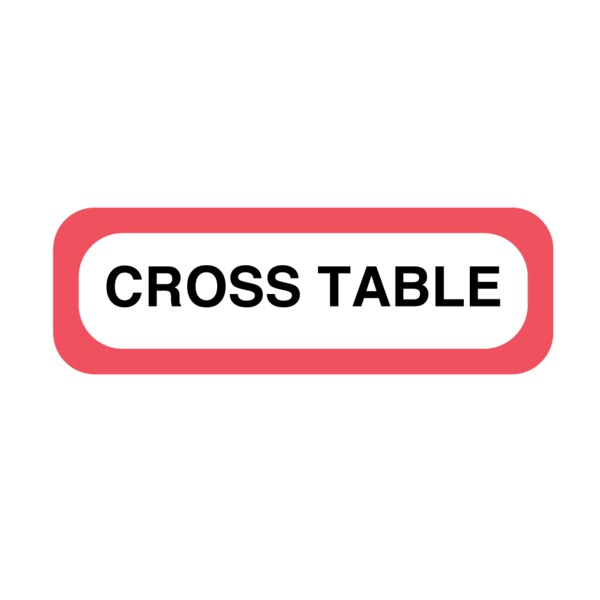Nevs Position Labels - Cross Table 1/2" x 1-1/2" White w/Red & Black XP-160 - main